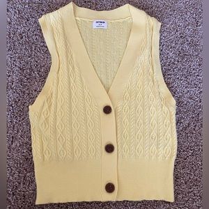 Yellow Knit Vest